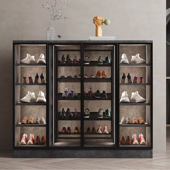 CAROUSEL Modern Rotatable Shelves Shoe Cabinet - Cassa Haus Singapore