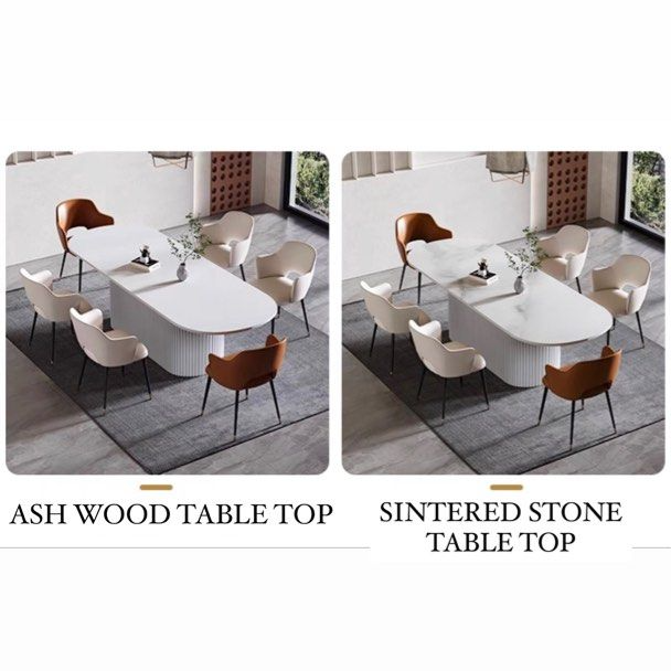 AVELLIS Modern Oval Dining Table - Cassa Haus Singapore
