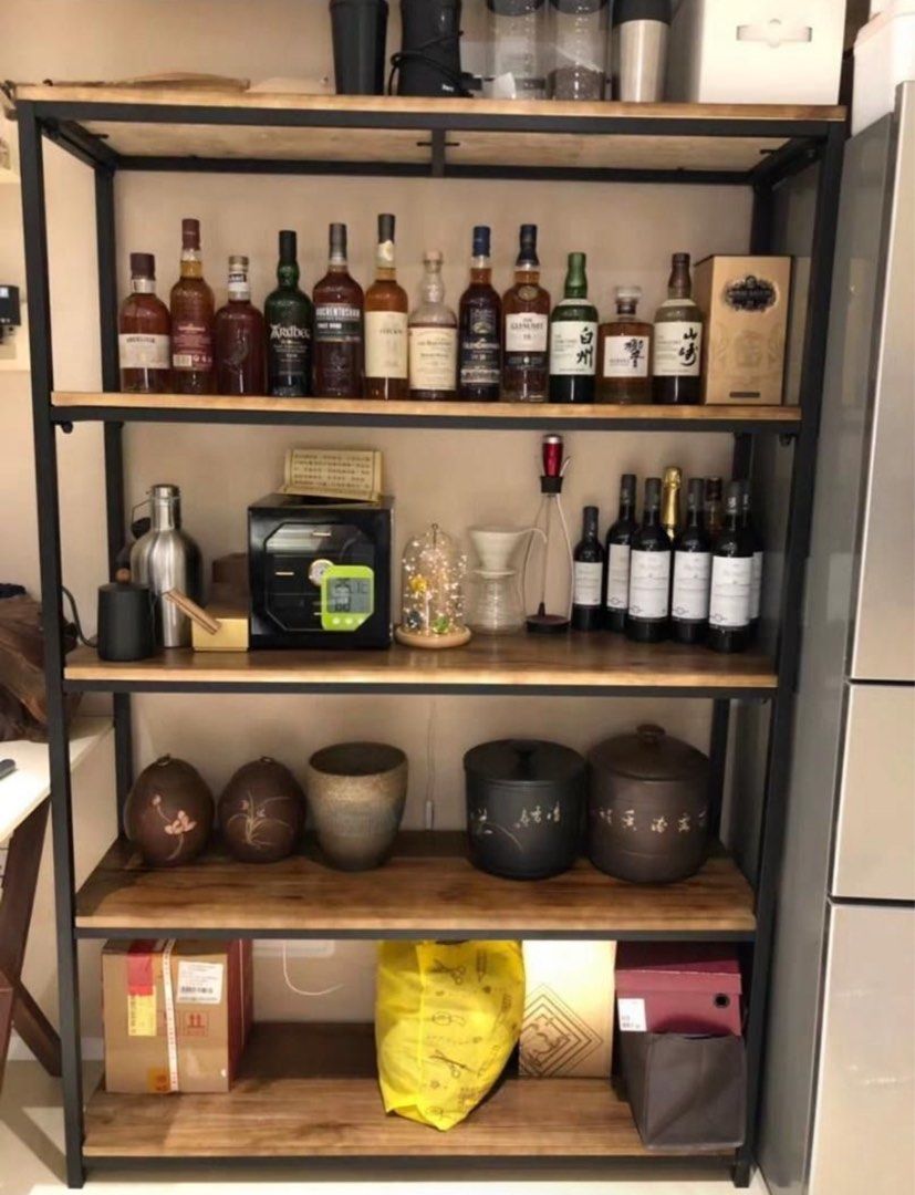 REDOAL Rustic Solid Wood Shelf - Radical Homes Singapore