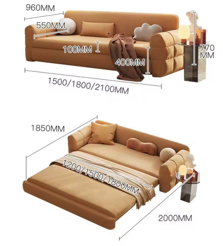RAVENIQUE Modern Velvet Sofa Bed - Cassa Haus Singapore