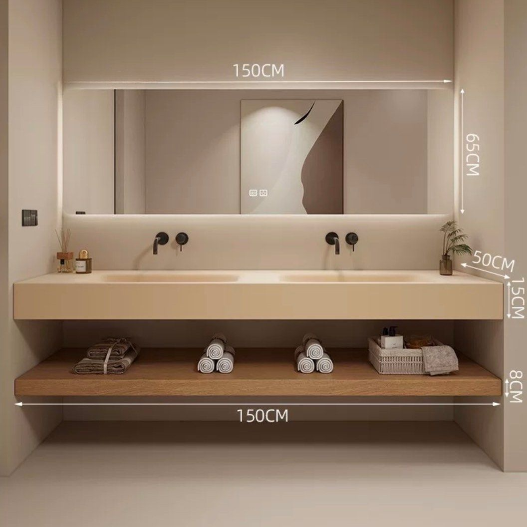 NAFARA Japandi Bathroom Vanity Sink - Radical Homes Singapore