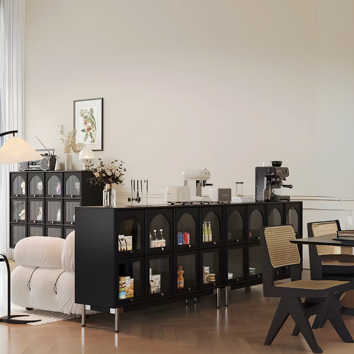 VERTU Rustic Pine Wood Display Cabinet - Radical Homes Singapore