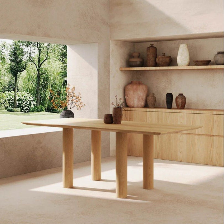 CADIAN Modern Solid Wood Dining Table - Radical Homes Singapore