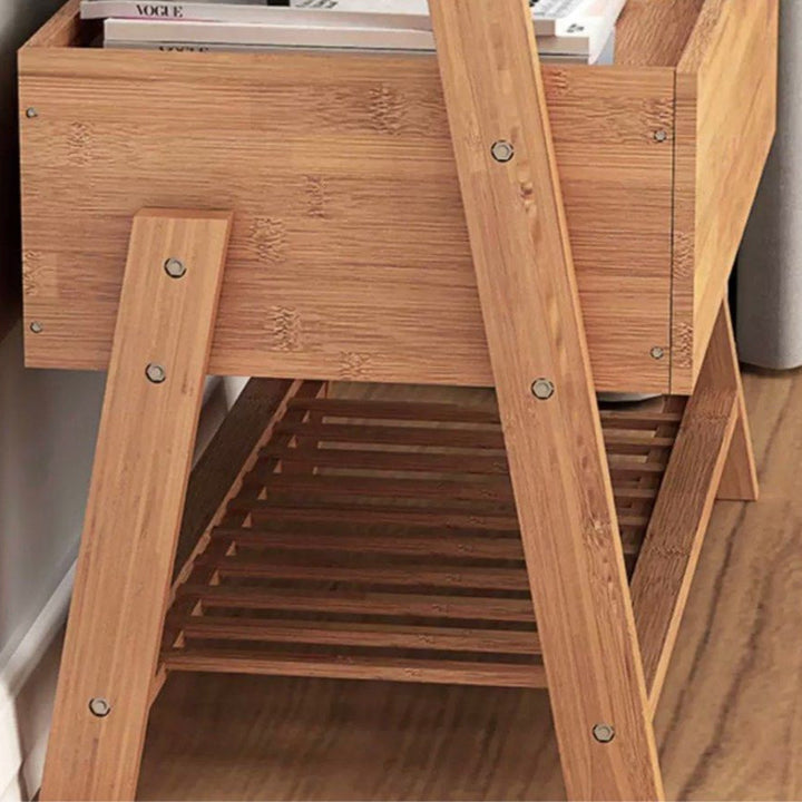 ROSS Rustic Bedside Rack/Table - Radical Homes Singapore