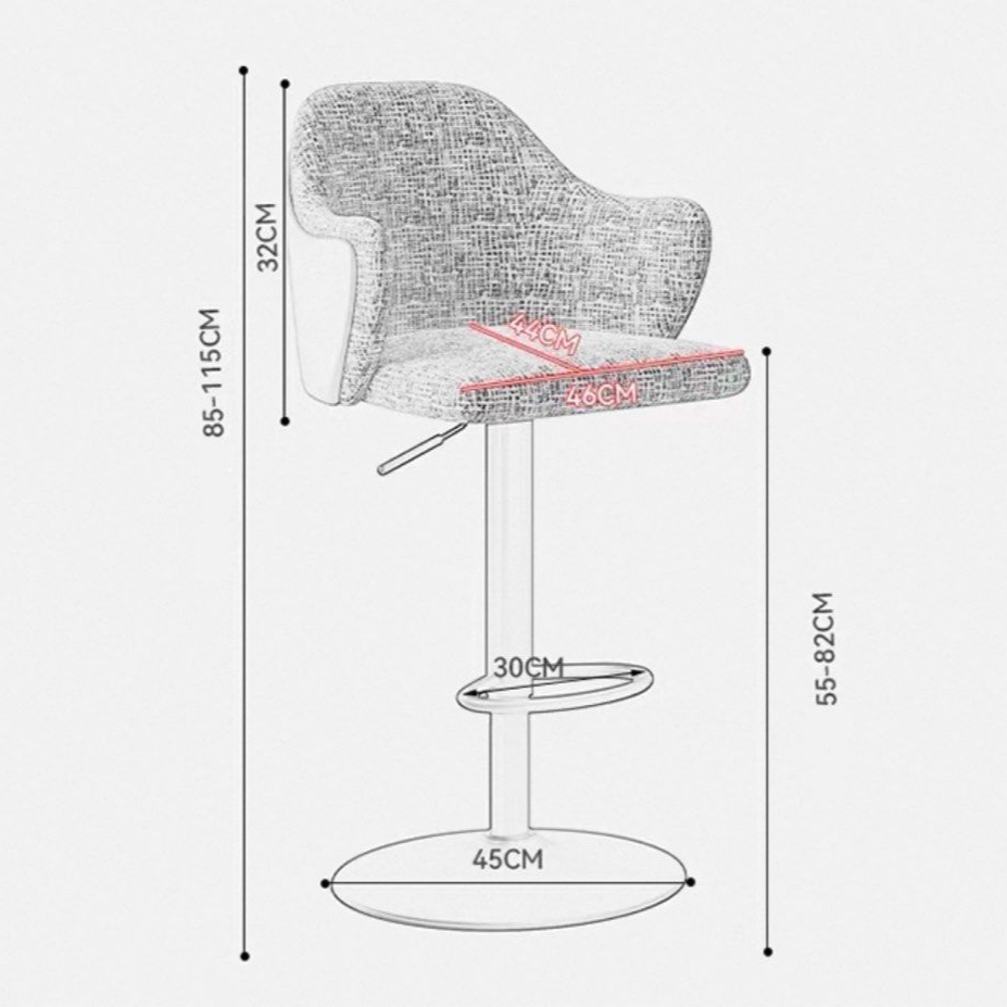 MOIEL Modern Bar Stool - Radical Homes Singapore