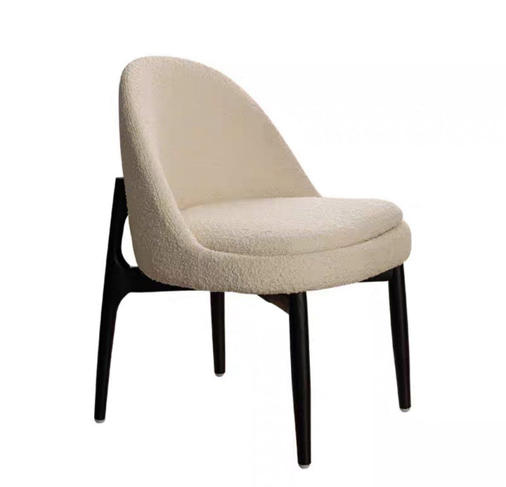 SKYDON Modern Boucle Dining Chair - Radical Homes Singapore