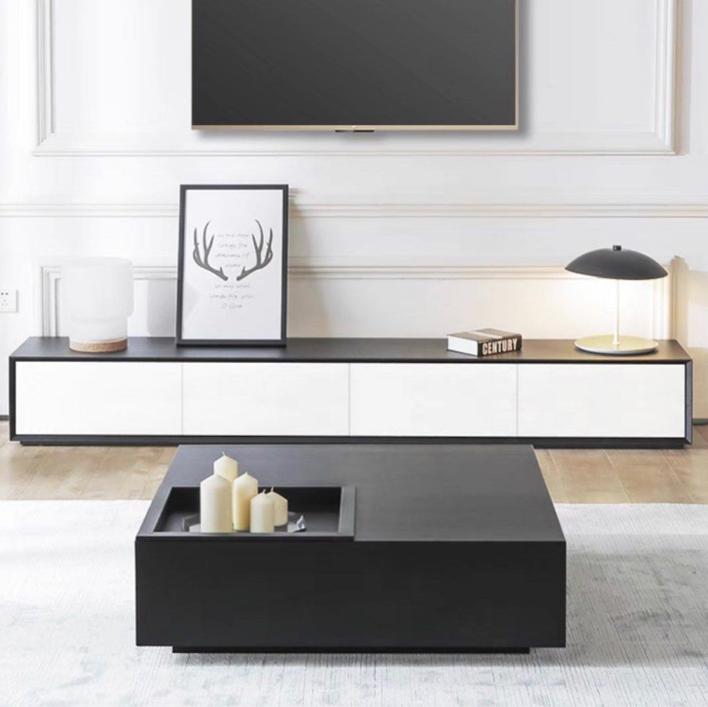 LORAIN Modern Solid Wood TV Console - Radical Homes Singapore