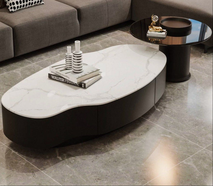 ABEIS Modern Sintered Stone Coffee Table - Radical Homes Singapore