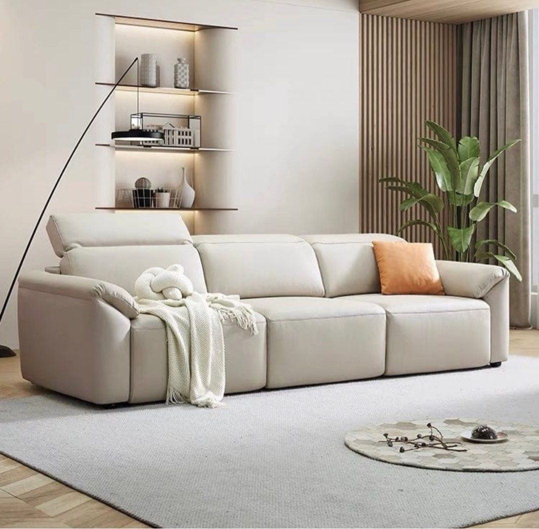 LERISCA Modern Electric Motorised Leather Sofa - Radical Homes Singapore