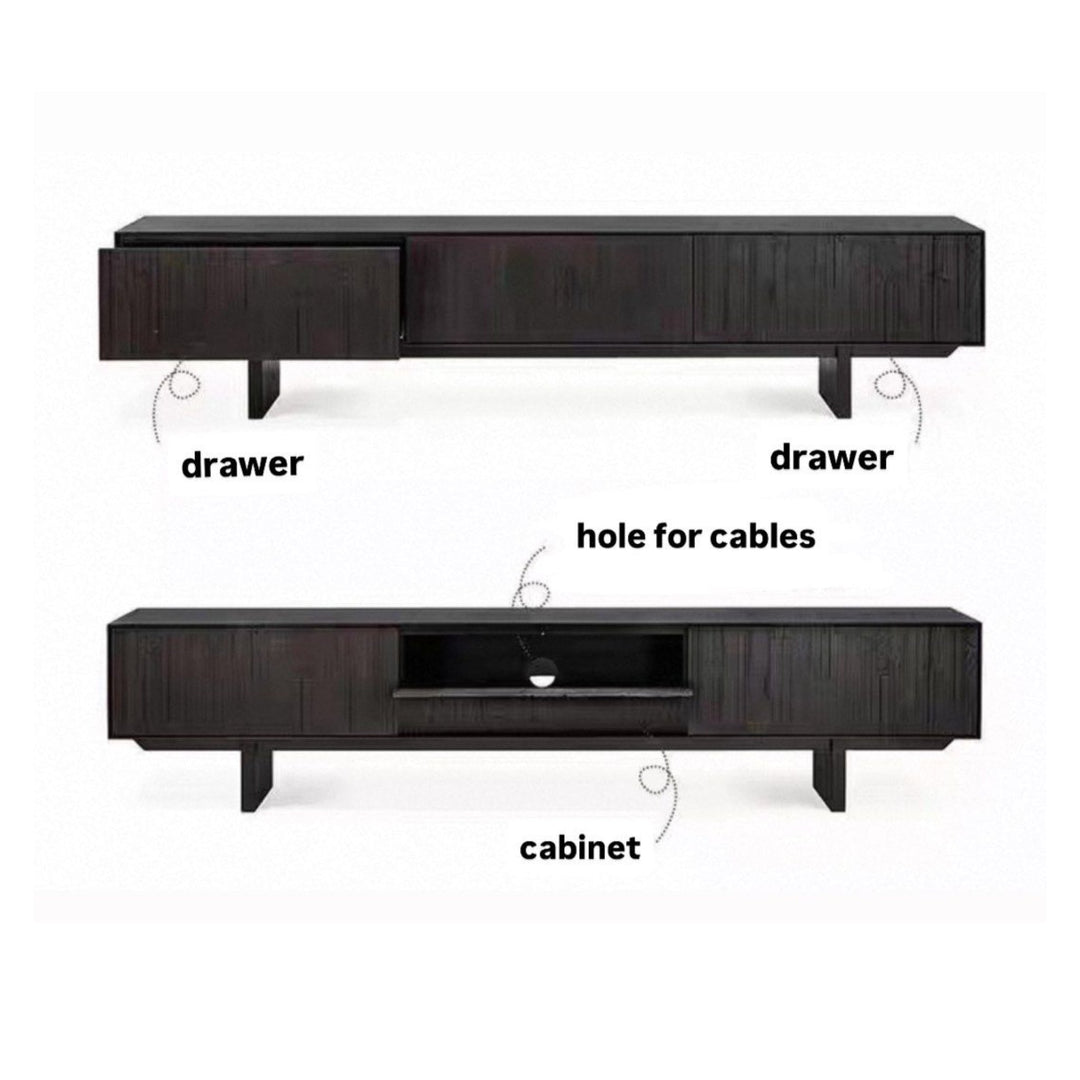 PREDAL Modern Solid Wood Tv Console - Radical Homes Singapore