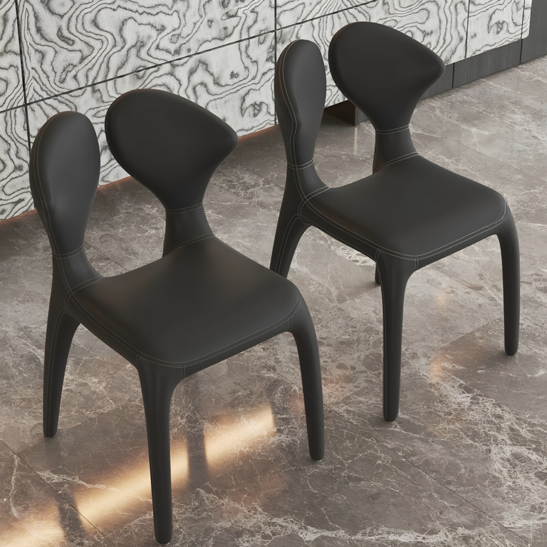 RENALDO Modern Leather Dining Chair