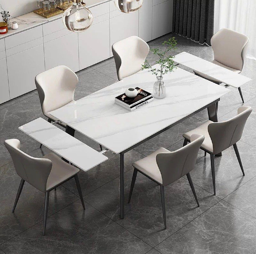 VERDAN Modern Extendable Sintered Stone Dining Table 140-200 cm (INSTOCK)