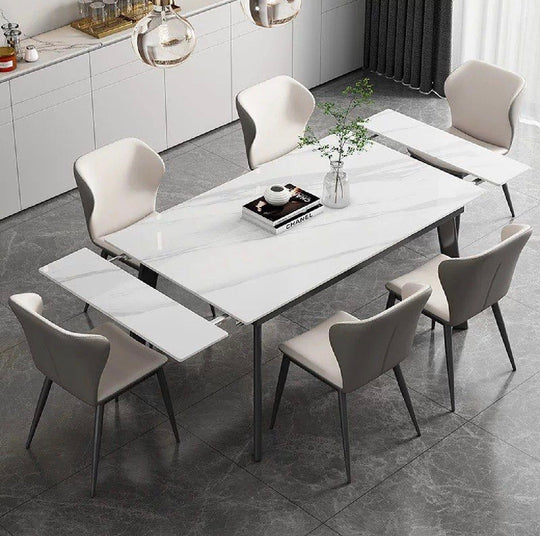 VERDAN Modern Extendable Sintered Stone Dining Table 140-200 cm (INSTOCK) - Cassa Haus Singapore