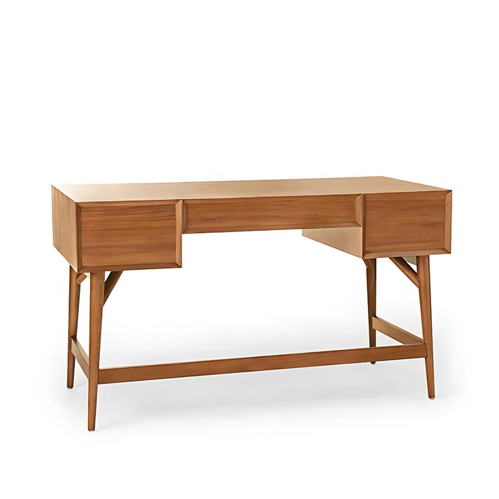 LENDEN Modern Solid Wood Study Table - Radical Homes Singapore