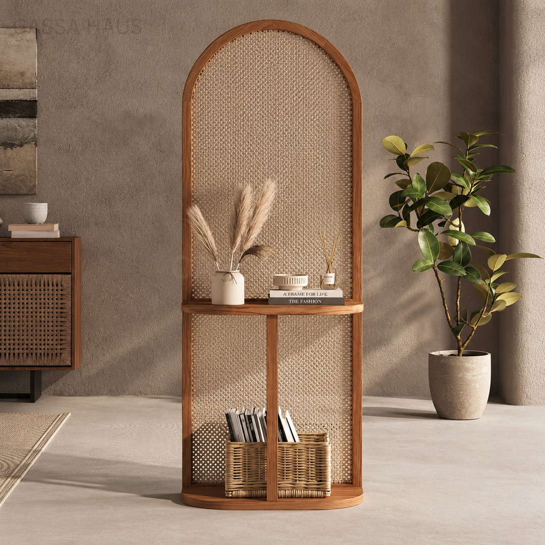 AJRE Rustic Rattan Partition - Cassa Haus Singapore