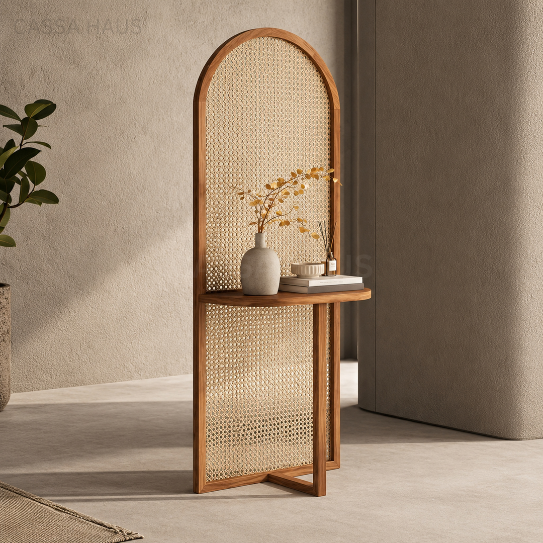 AJRE Rustic Rattan Partition - Cassa Haus Singapore