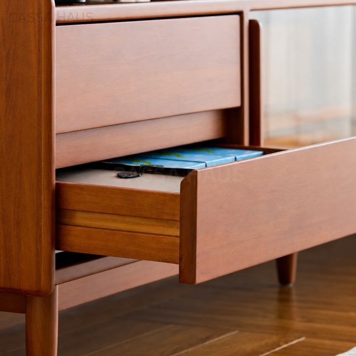 JUDAH Modern Solid Wood TV Console - Cassa Haus Singapore