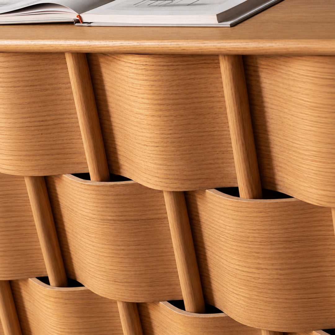 WEAVECRAFT Modern Solid Wood Sideboard
