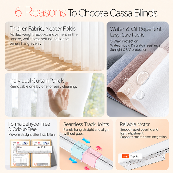 Smart Motorised Dream Curtains Vertical Sheer Blinds - Cassa Haus Singapore