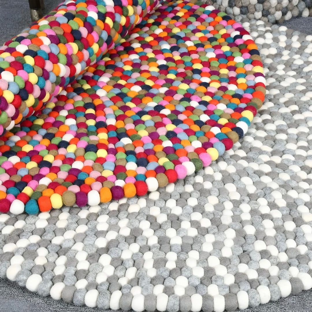 FELTFOX Eclectic Wool Runner Rug