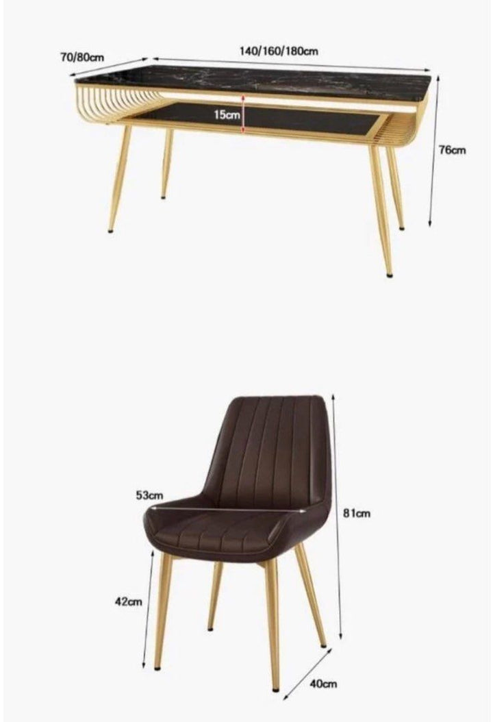 BOBBY Modern Marble Dining Table - Radical Homes Singapore