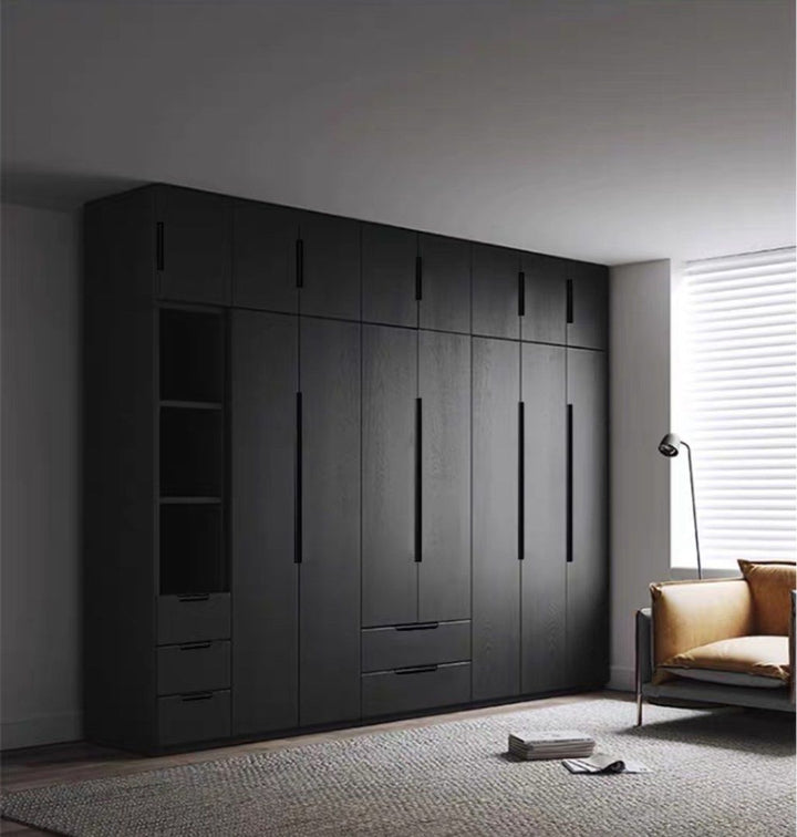 HENRYK Modern Black Wardrobe - Radical Homes Singapore