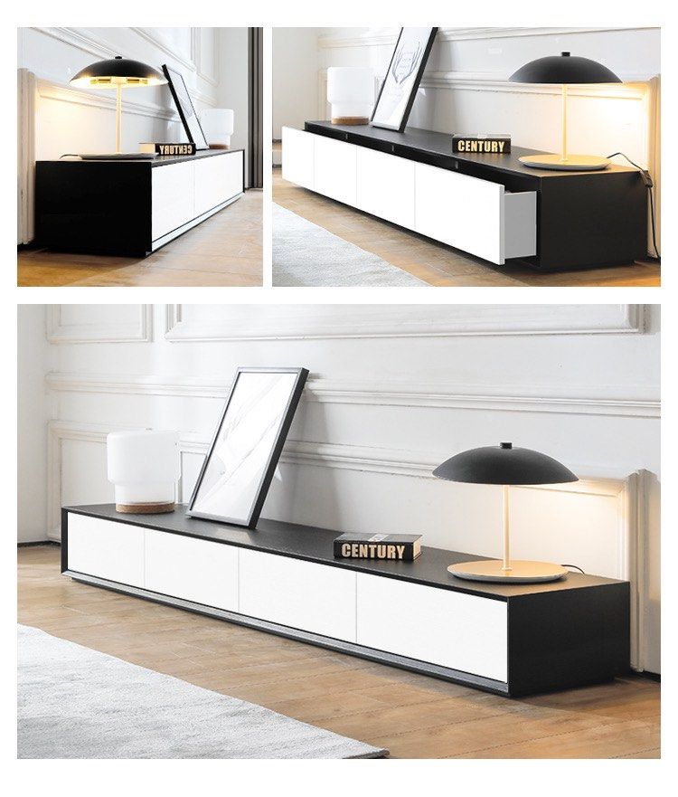 LORAIN Modern Solid Wood TV Console - Radical Homes Singapore
