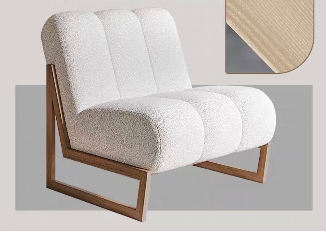 KYLE Modern Boucle Lounge Chair - Radical Homes Singapore