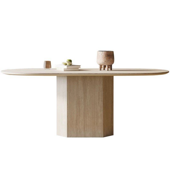 SAPPH Modern Travertine Dining Table - Radical Homes Singapore