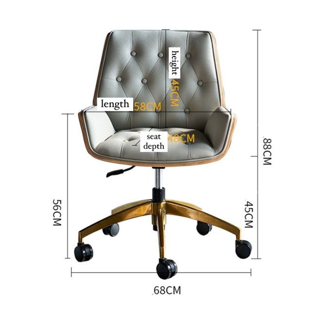 TARVO Modern Leather Office Chair - Cassa Haus Singapore