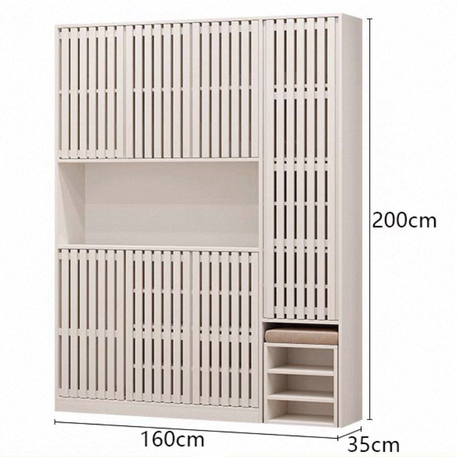 ADIA Modern Solid Wood Storage Shoe Cabinet - Radical Homes Singapore