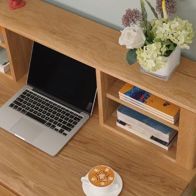 NORMAN Rustic Solid Wood Study Desk - Radical Homes Singapore