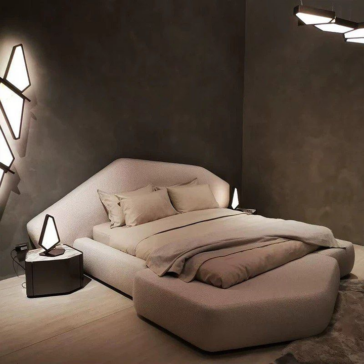 JERAE Modern Fabric Bedframe - Radical Homes Singapore
