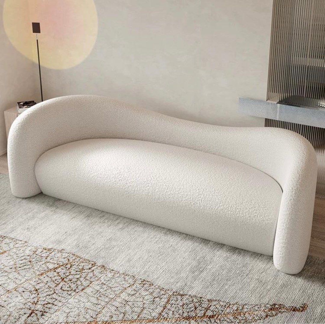 DIXIE Performance Boucle Curve Sofa - Radical Homes Singapore