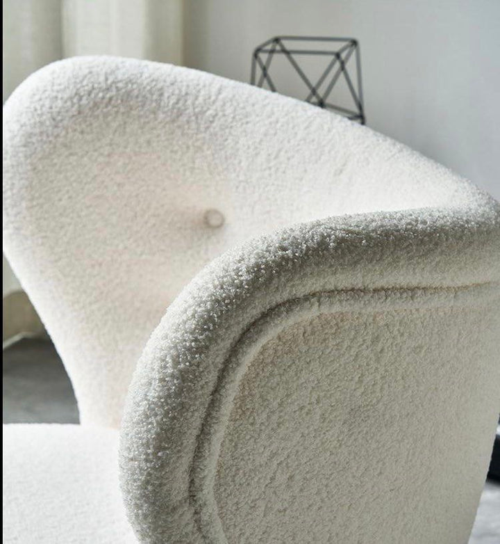 GRACIE Modern Boucle Lounge Chair - Radical Homes Singapore