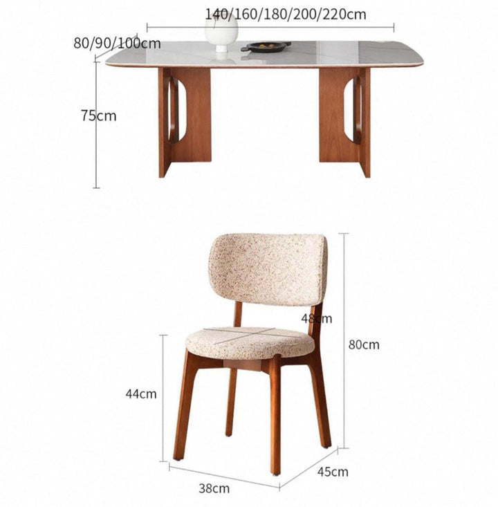 THEMIEN Modern Sintered Stone Dining Table - Radical Homes Singapore