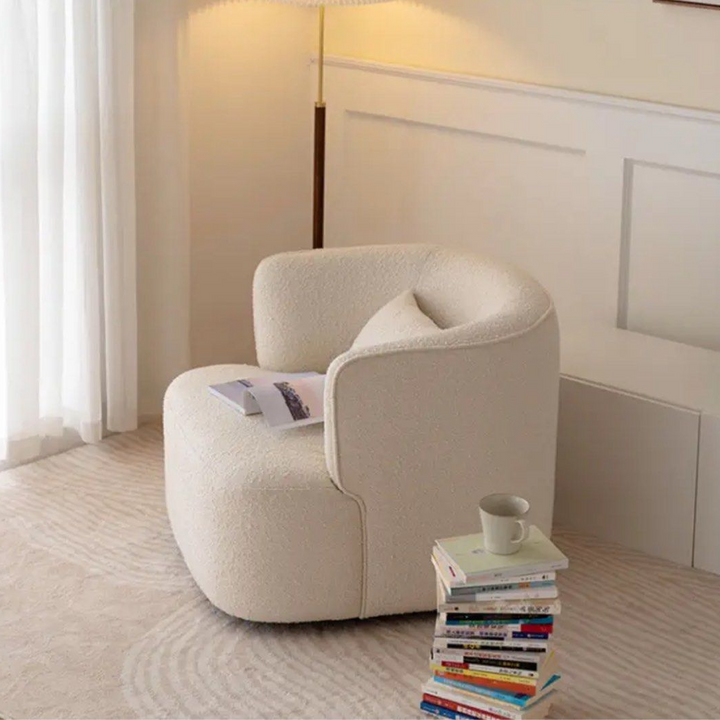 TREVOR Modern Boucle Armchair - Radical Homes Singapore