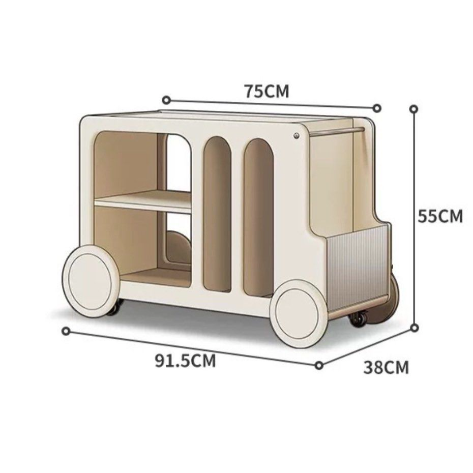 ELLEN Modern Bar Cart Side Table - Radical Homes Singapore