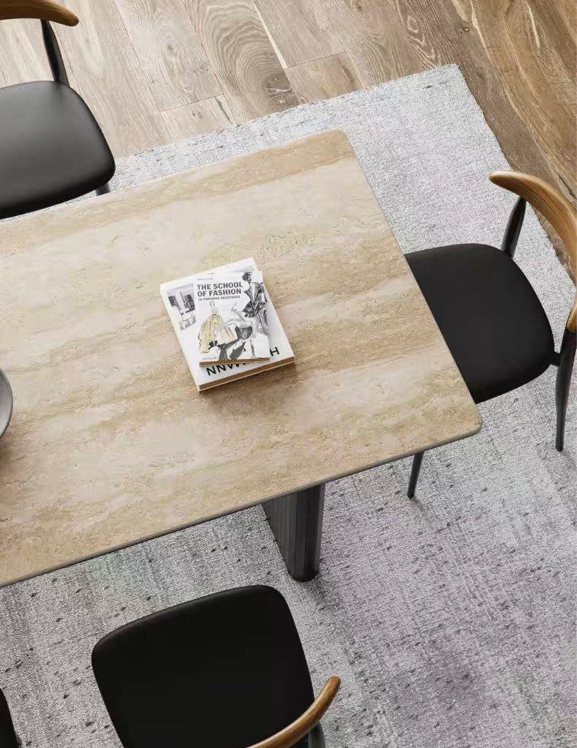 VELARON Modern Sintered Stone Dining Table & Chairs - Cassa Haus Singapore
