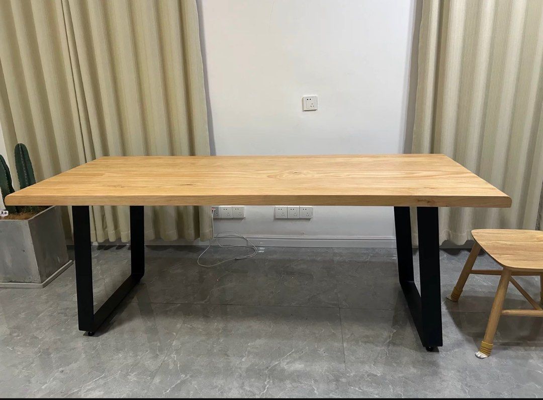 BRAD Modern Solid Wood Dining Table - Radical Homes Singapore