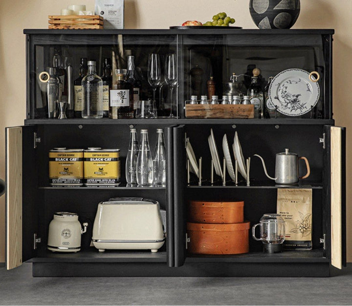 IGORA Modern Solid Wood Wine Cabinet - Radical Homes Singapore