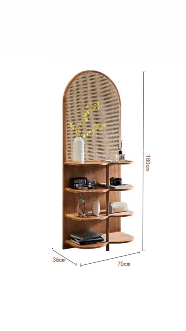 ARVE Modern Rattan Display Shelf - Radical Homes Singapore