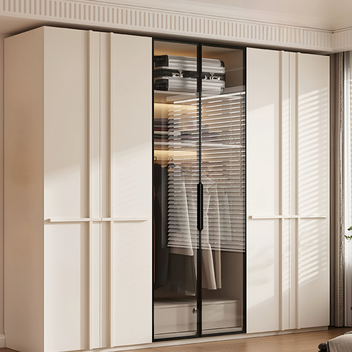 BRASKEN Modern Solid Wood Wardrobe - Cassa Haus Singapore