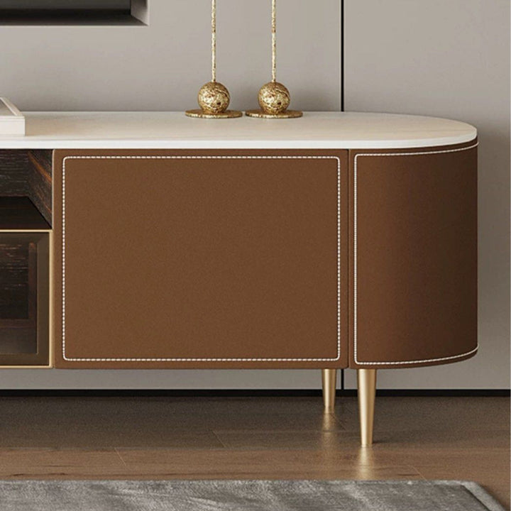 JALTE Modern Leather TV Console - Radical Homes Singapore