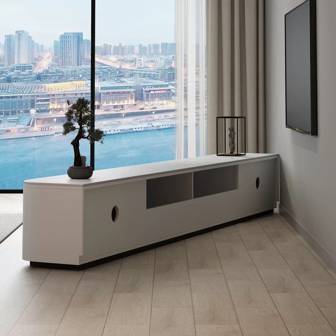 JOBI Modern Sintered Stone TV Console - Radical Homes Singapore