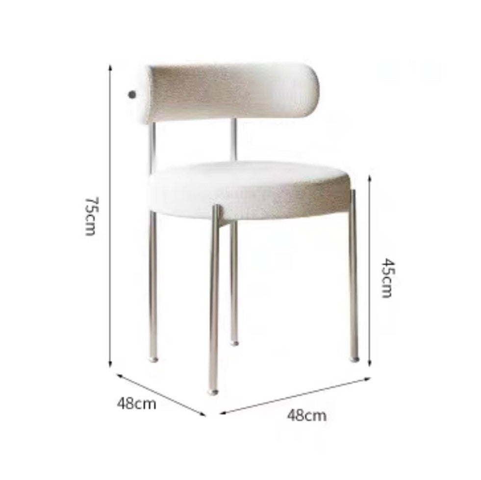 ELA Modern Boucle Dining Chair - Radical Homes Singapore