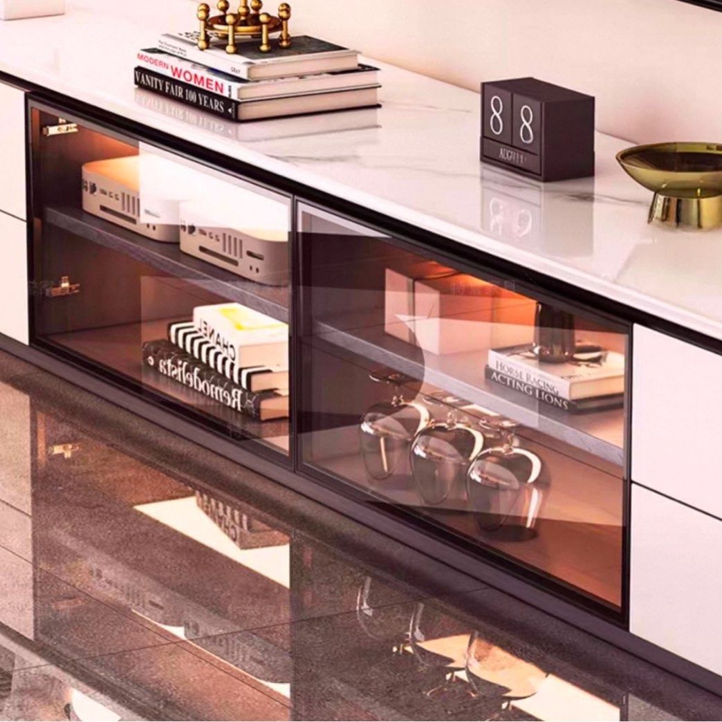 SOEL Modern Sintered Stone TV Console - Radical Homes Singapore