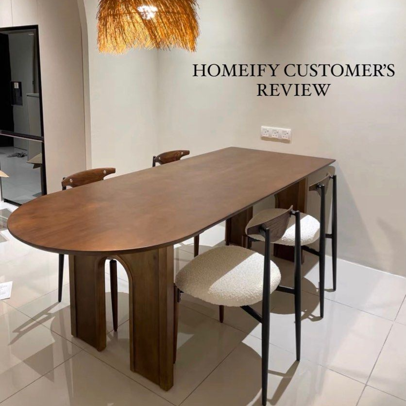 JACKSON Modern Wood Dining Table - Radical Homes Singapore