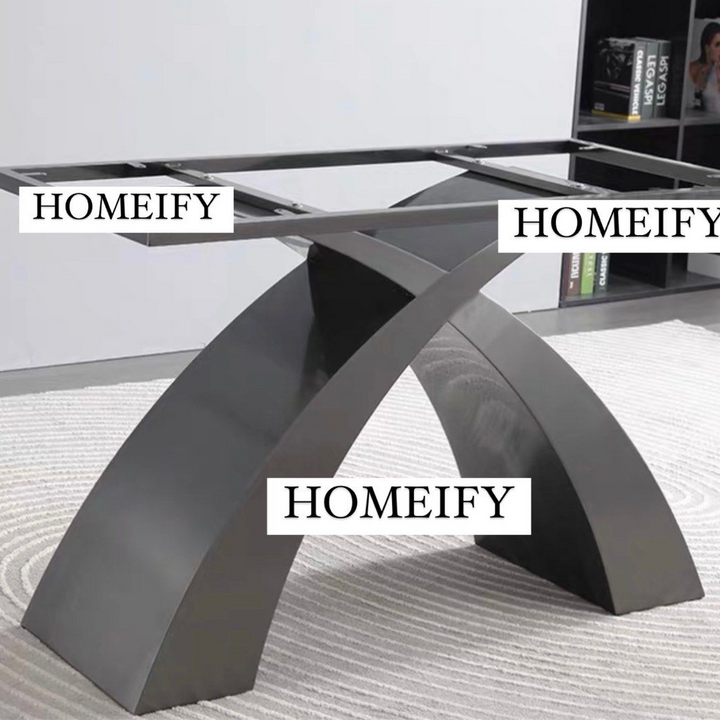 FENTON Modern Sintered Stone Dining Table - Radical Homes Singapore