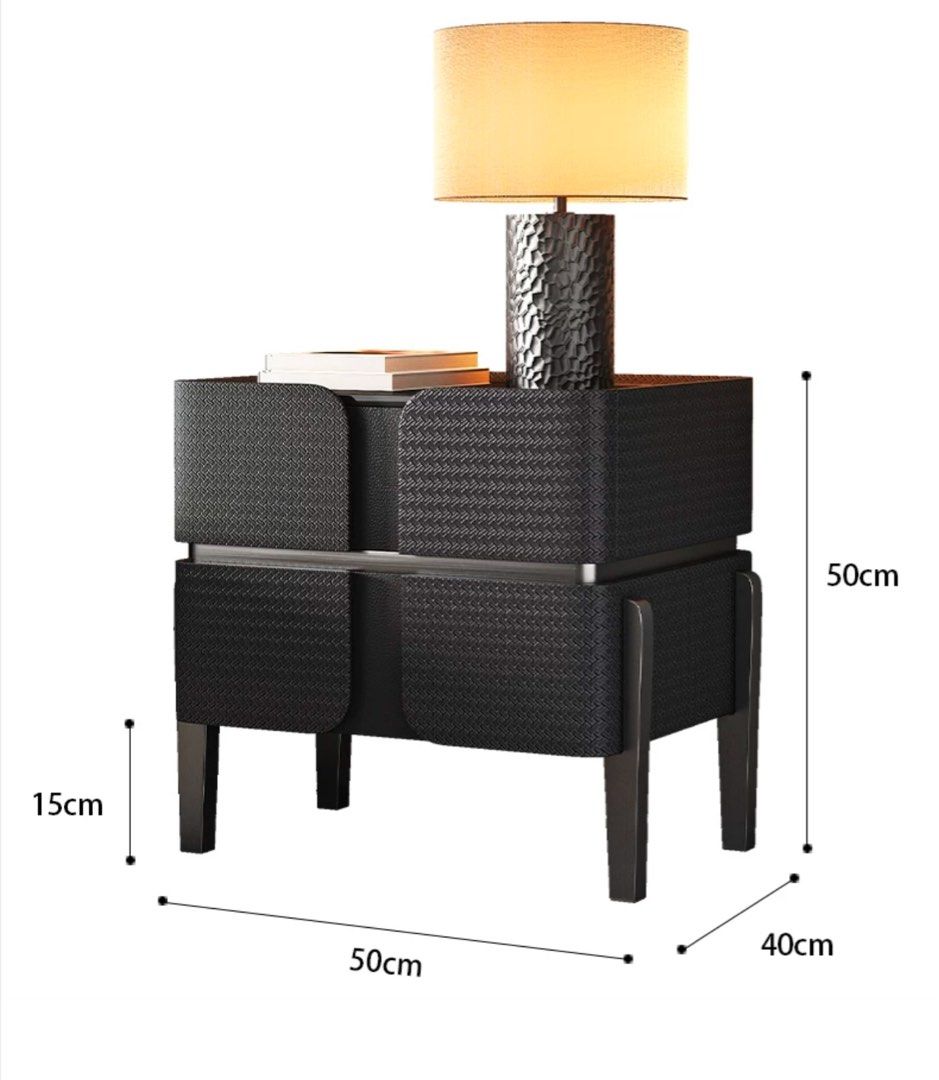 ATRIS Modern Sintered Stone Bedside Table - Radical Homes Singapore